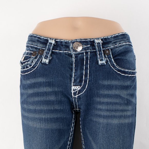 True Religion Joey Super T Straight 28 (27 X 32) Women's Denim Jeans Medium Wash - Picture 3 of 14